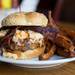 Sidetrack's "Billy Burton Mac Attack Burger" starts with a handcrafted burger topped with mac & cheese, Boars Head bacon and a dab of BBQ sauce. Sidetrack is located at 56 East Cross Street in Ypsilanti.
Courtney Sacco I AnnArbor.com